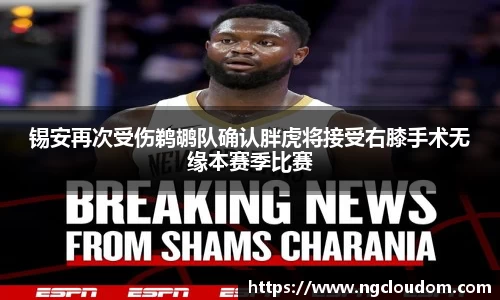 锡安再次受伤鹈鹕队确认胖虎将接受右膝手术无缘本赛季比赛